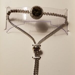 Believe by Brilliance Silver Plated Adj Bracelet